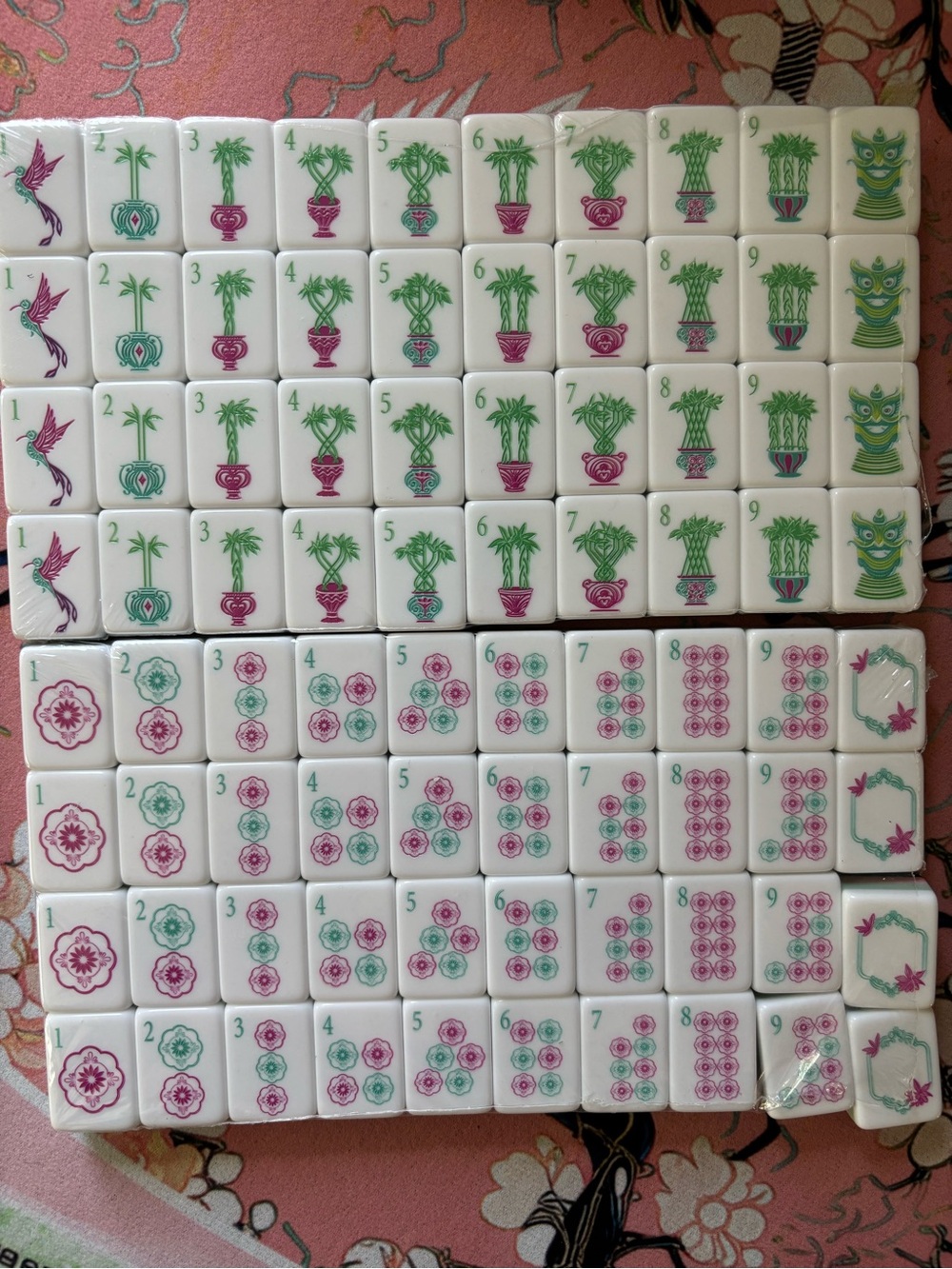 Mahjong Emerald Green Tiles